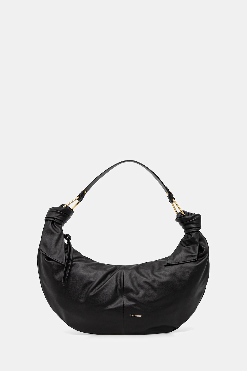 Coccinelle poșetă de piele FUROSHIKI culoarea negru, E1 U1A 13 01 01