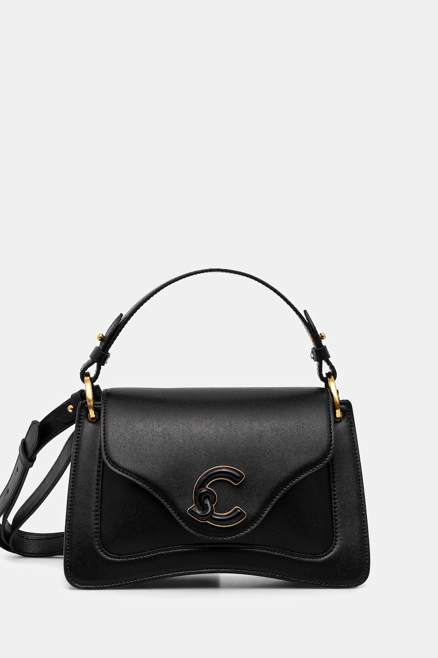 Coccinelle poșetă de piele C-ME CALF&MARB culoarea negru, E1 U4G 18 02 01