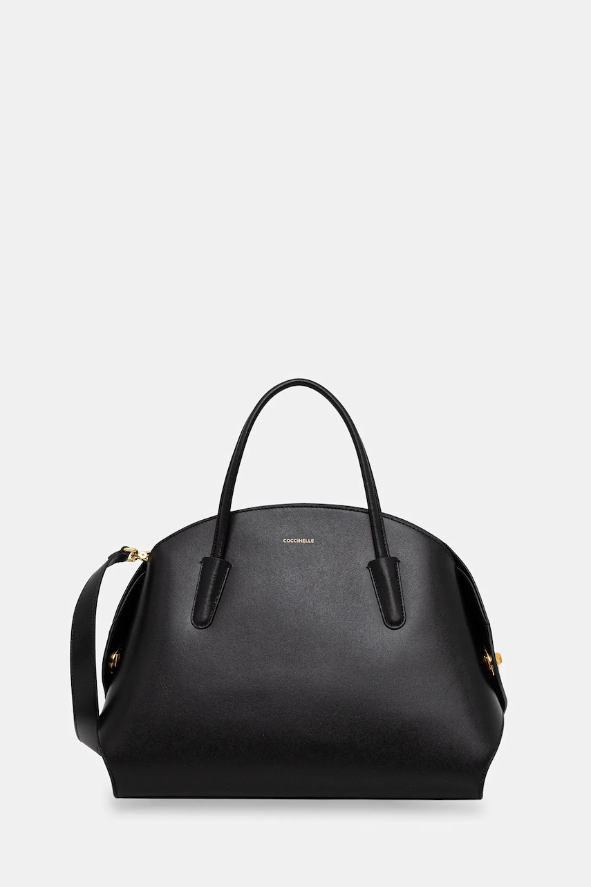 Coccinelle poșetă de piele TYLDE culoarea negru, E1 U7K 18 01 01