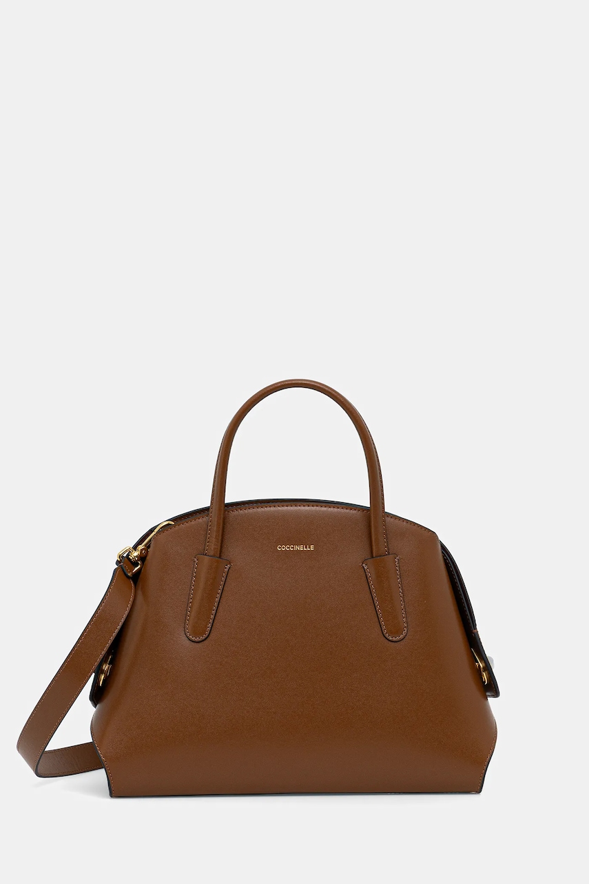 Coccinelle poșetă de piele TYLDE culoarea maro, E1 U7K 18 02 01