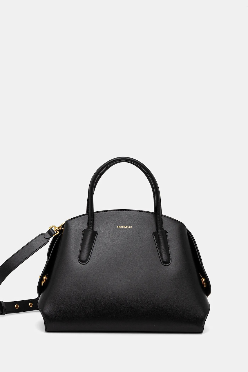 Coccinelle poșetă de piele TYLDE culoarea negru, E1 U7K 18 02 01