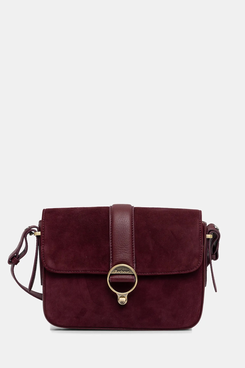 Barbour geantă de mână din piele întoarsă Rosa