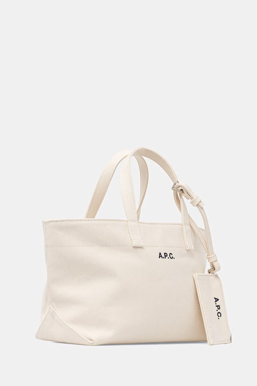 A.P.C. tote taška dámská bavlněná LE DRUMMER TOILE SMALL
