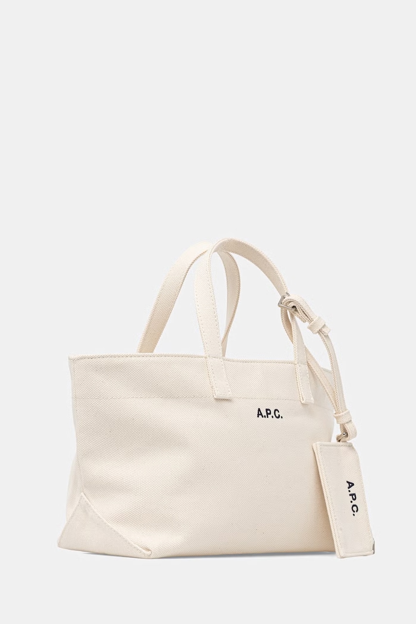 A.P.C. tote taška dámská bavlněná LE DRUMMER TOILE SMALL