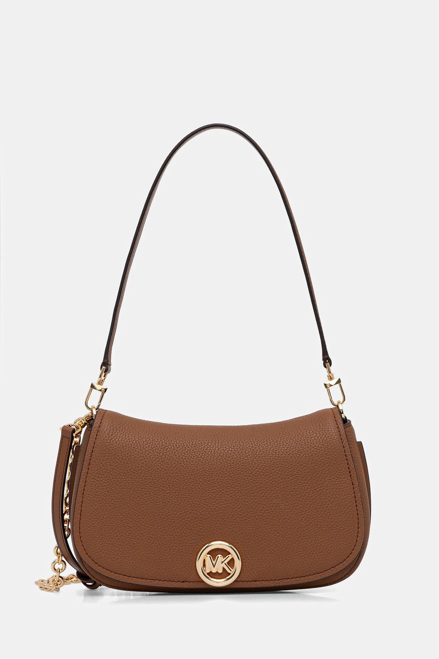 MICHAEL Michael Kors geantă de piele culoarea maro, 30R6GY5S2L