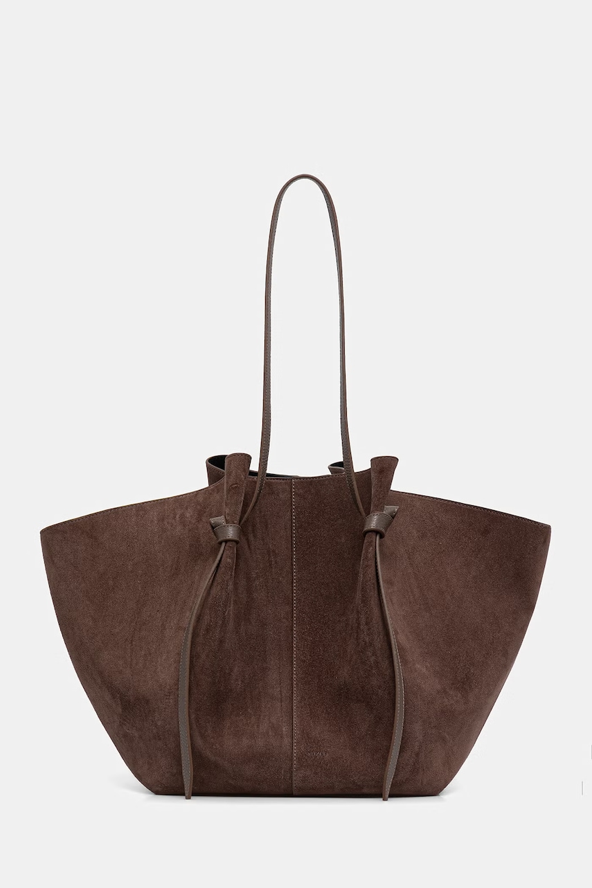 Yuzefi geantă shopper pentru femei, din piele întoarsă XL MOCHI