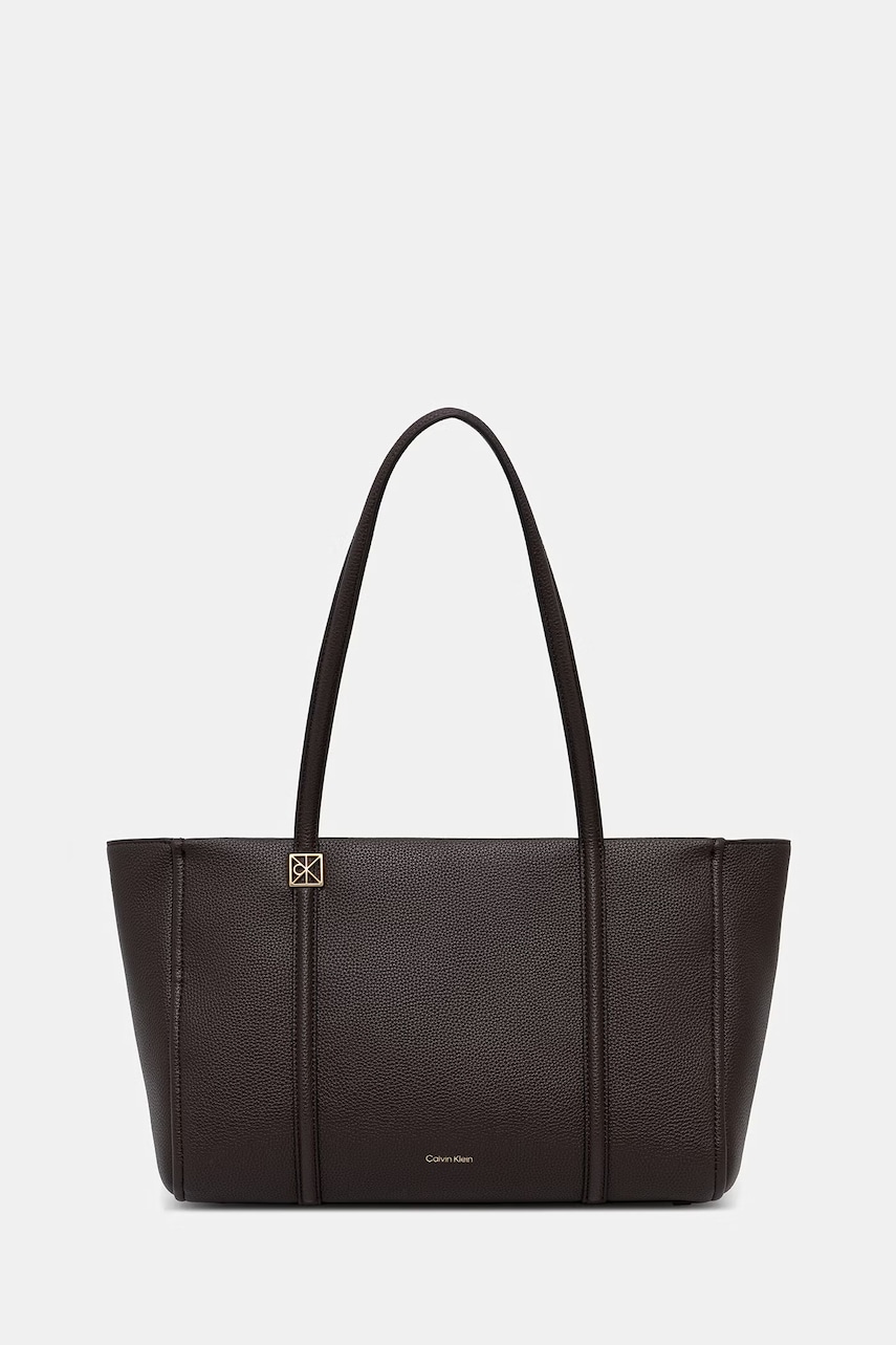 Calvin Klein geantă shopper pentru femei, cu imitație de piele