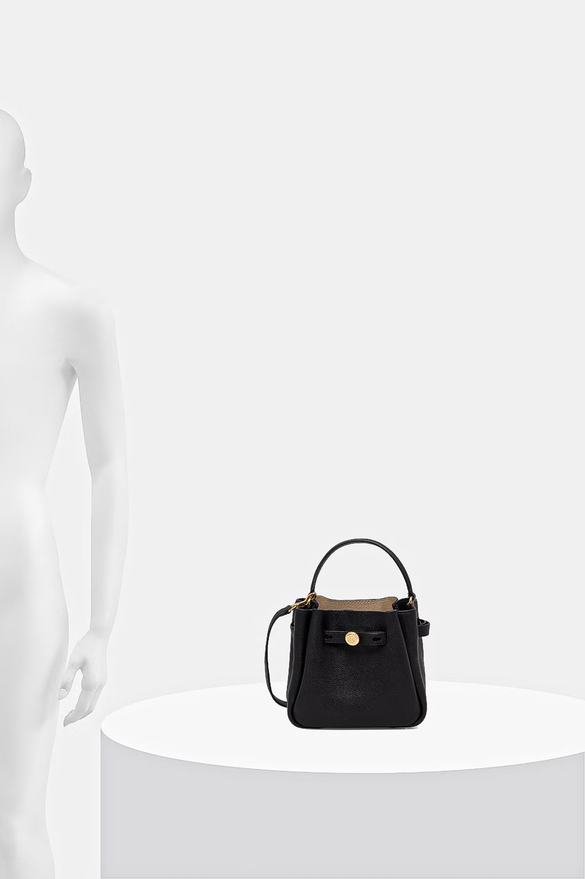 Δερμάτινη τσάντα Tory Burch Romy φωτογραφία