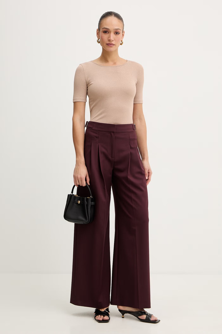 Δερμάτινη τσάντα Tory Burch Romy φωτογραφία