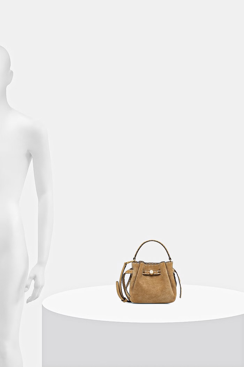 Tory Burch Tory Burch γυναικεία σουέτ τσάντα πουγκί Romy - 8