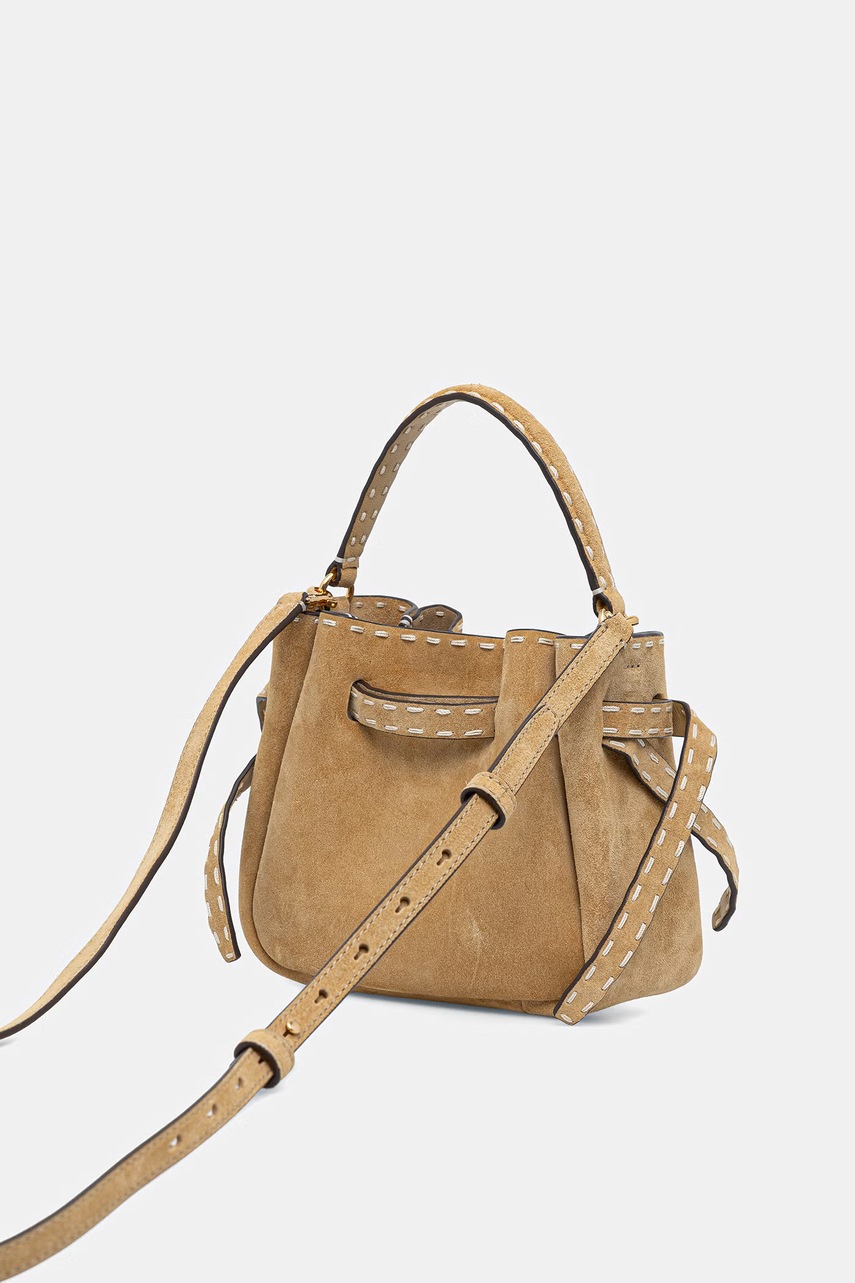 Tory Burch Tory Burch γυναικεία σουέτ τσάντα πουγκί Romy - 3
