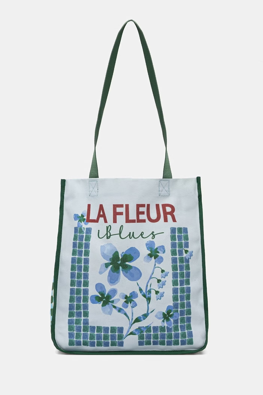 iBlues geantă shopper pentru femei, din bumbac LIMONE