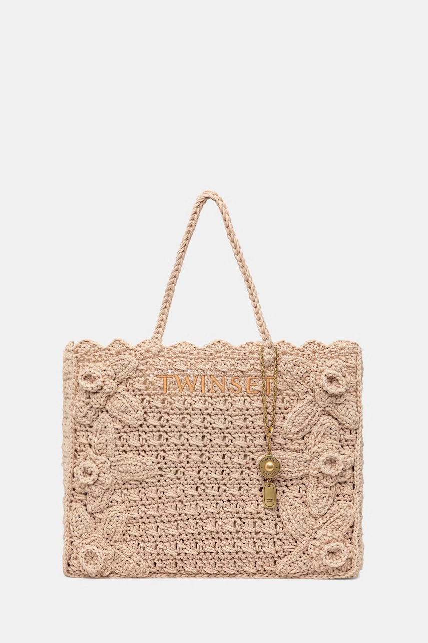 Twinset geantă shopper pentru femei împletită