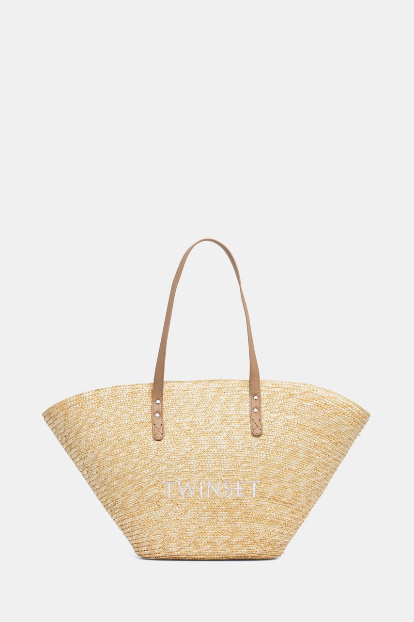 Twinset torba plażowa damska pleciona