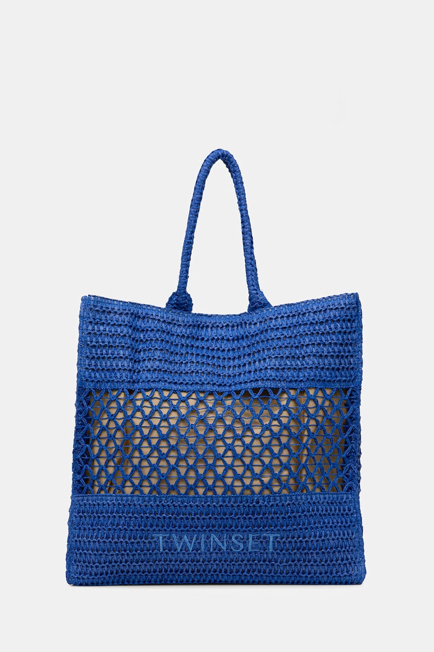 Twinset geantă de plajă pentru femei împletită