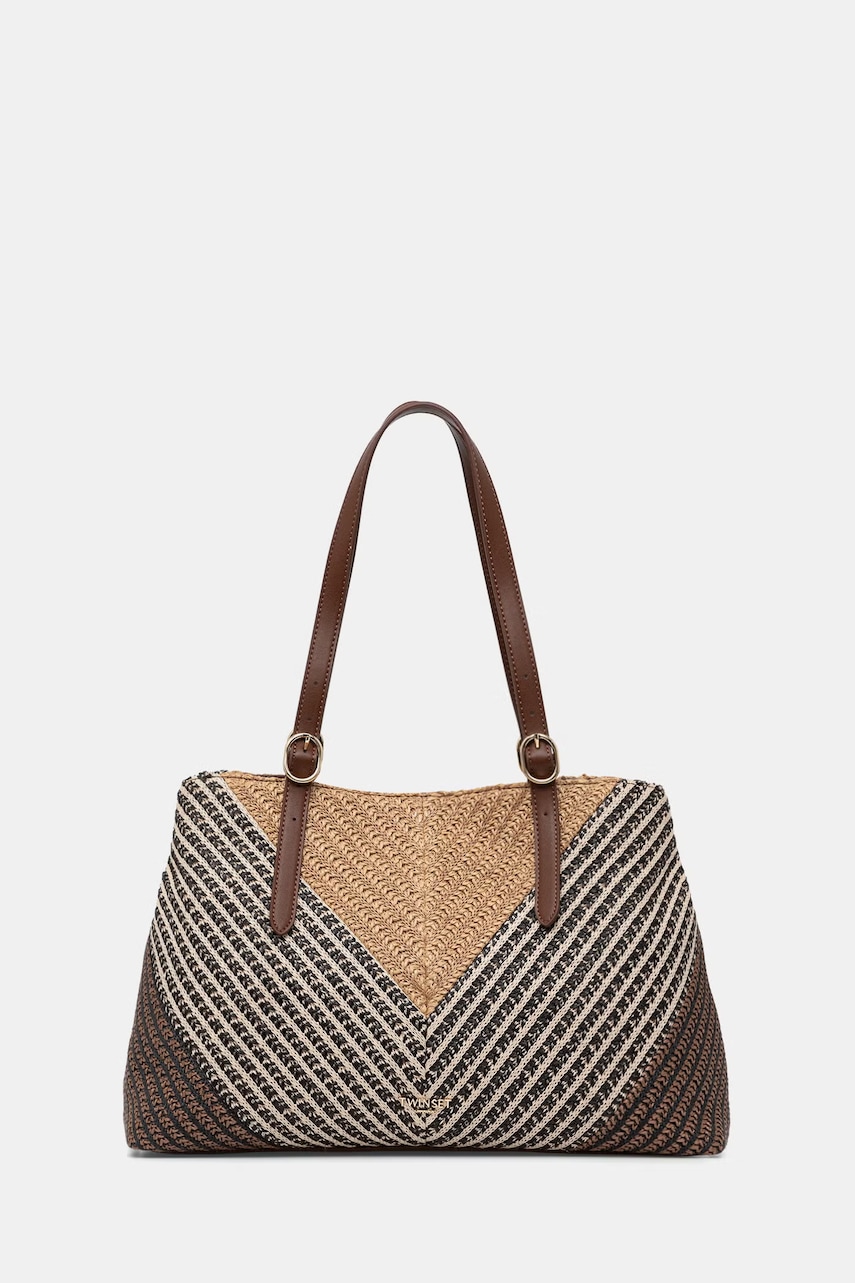 Twinset geantă tote pentru femei împletită