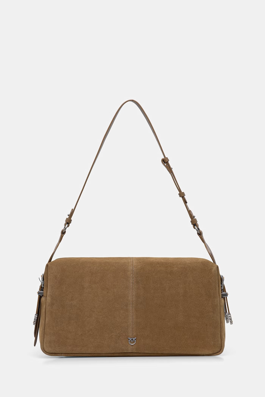 Pinko geantă crossbody damska din piele întoarsă