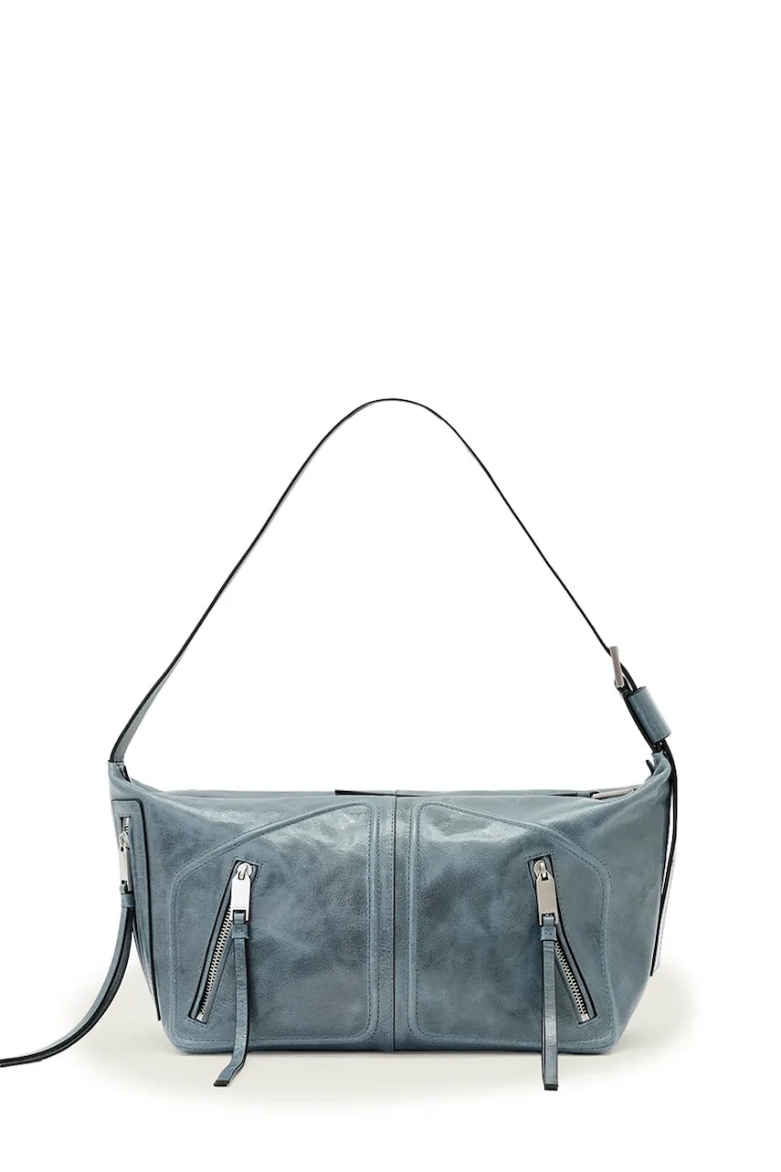 AllSaints Μικρή τσάντα γυναικεία δέρμα JEAN