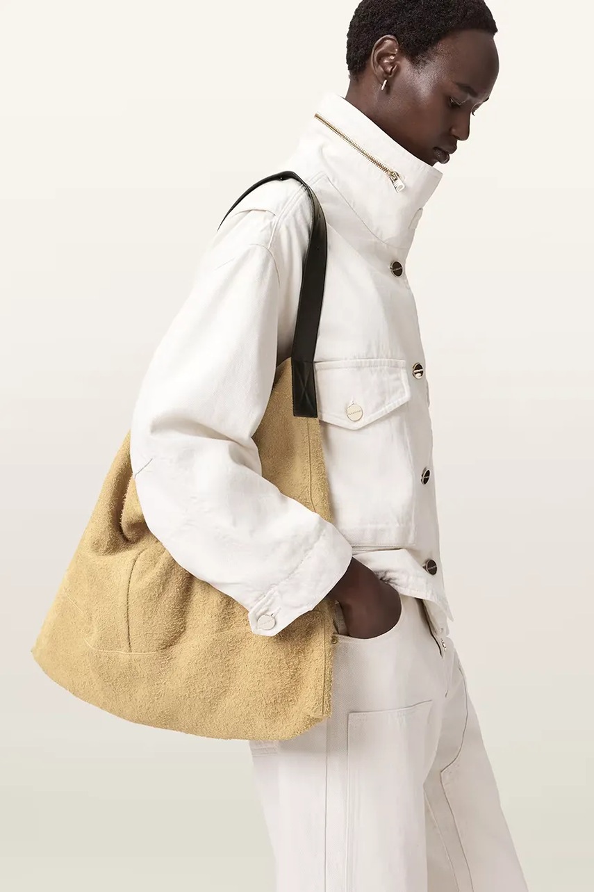 Semišová kabelka AllSaints ASHA (obrázek 7)