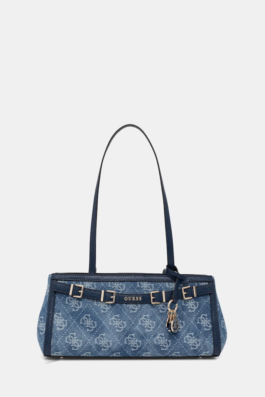 Guess geantă baguette pentru femei din denim DOVIE