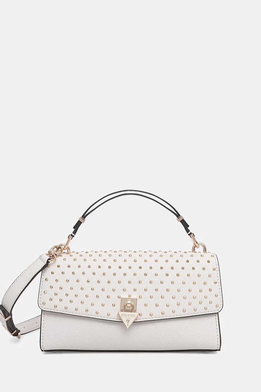 Guess geantă poștaș de damă cu imitație de piele PATSIE