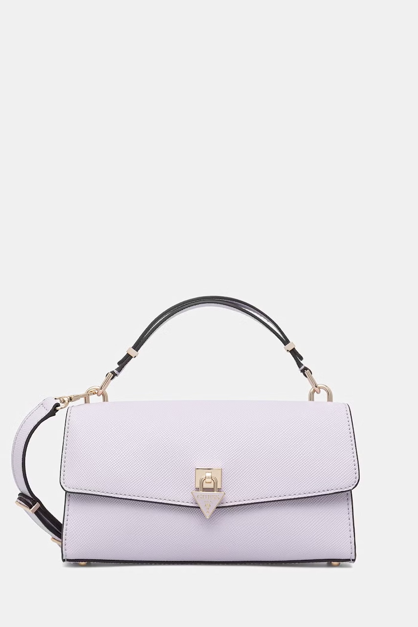 Guess geantă poștaș de damă cu imitație de piele PATSIE