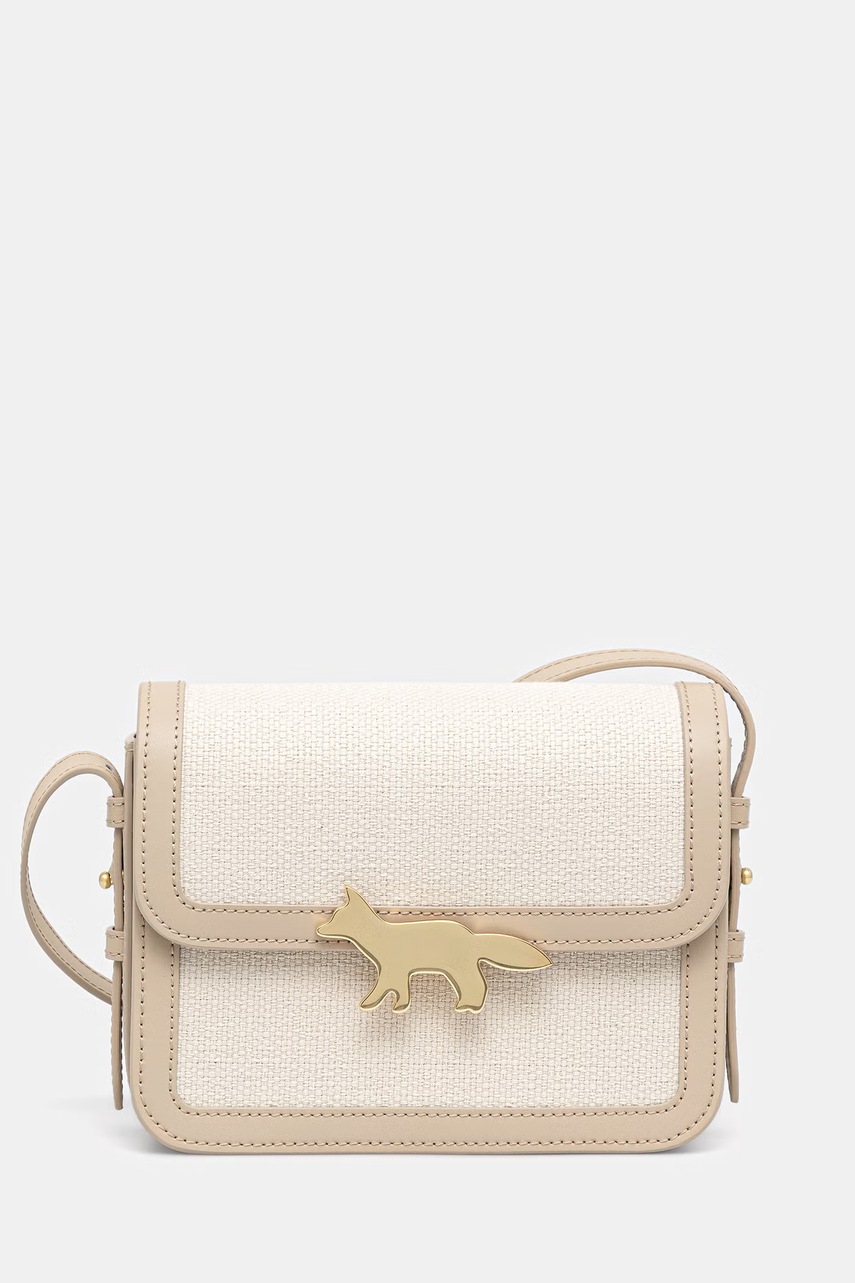 Maison Kitsuné  Edie torebka kuferek damska skórzana