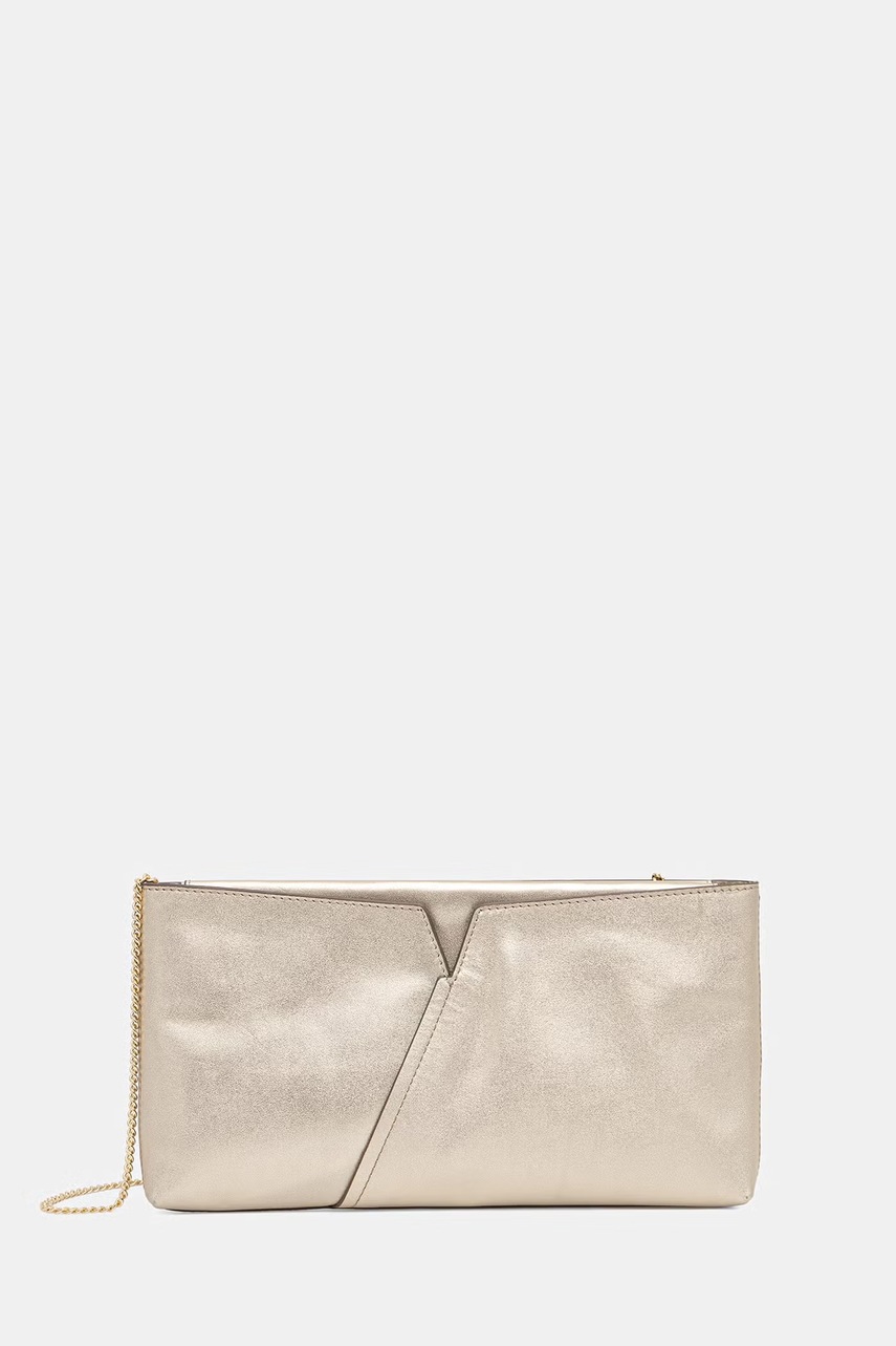 BOSS κλατς γυναικεία δερμάτινη BOSS REVERS CLUTCH L