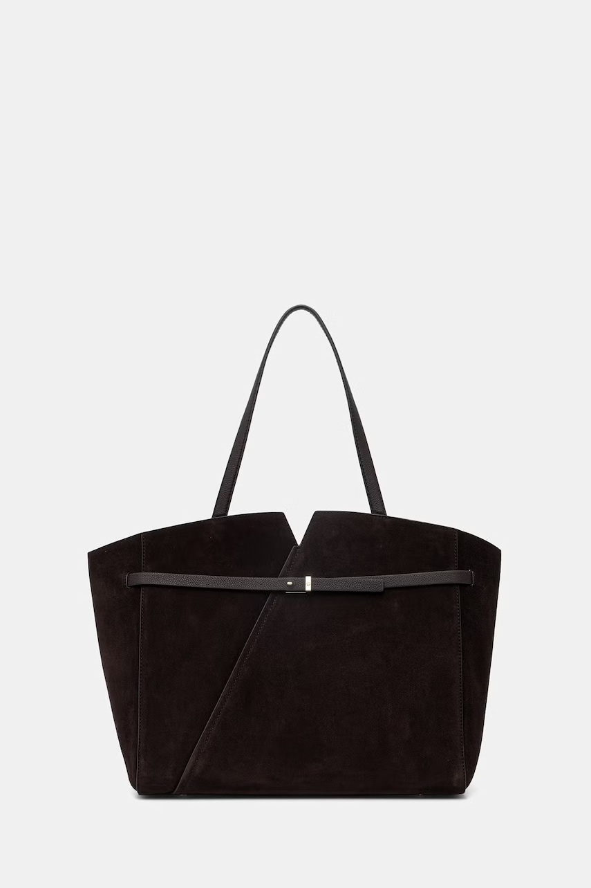 BOSS geantă shopper pentru femei, din piele întoarsă