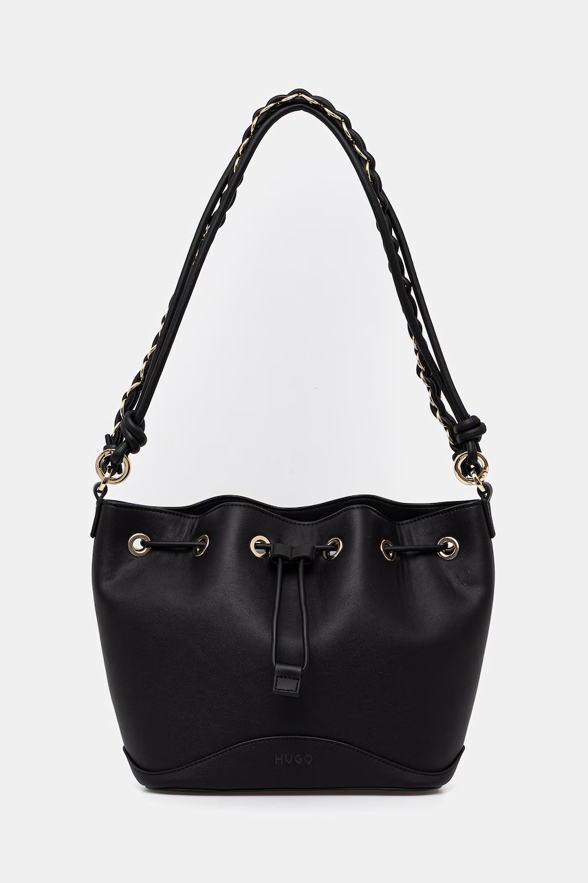 HUGO geantă pentru femei, cu imitație de piele Ilary_Drawstring