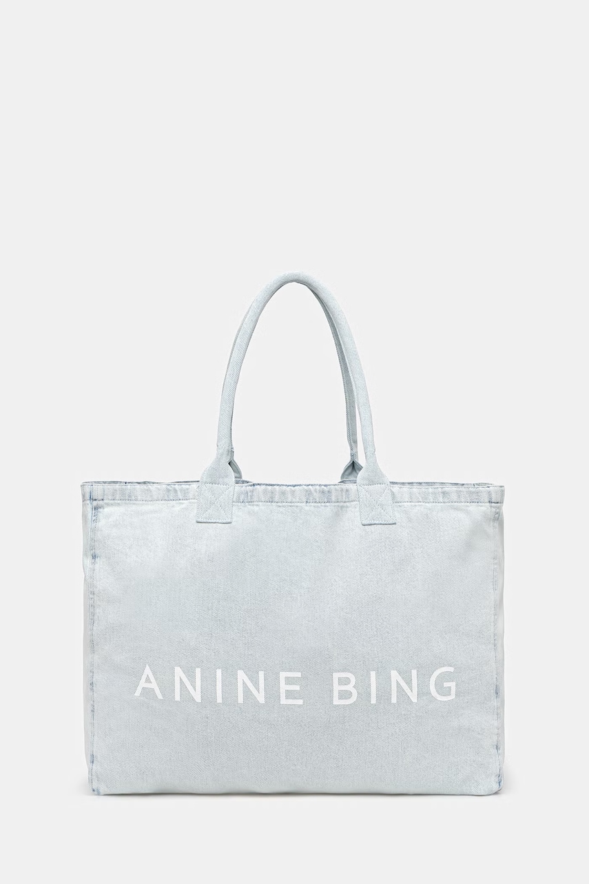 Anine Bing LEO DENIM TOTE - LUCID BLUE torebka damska jeansowa