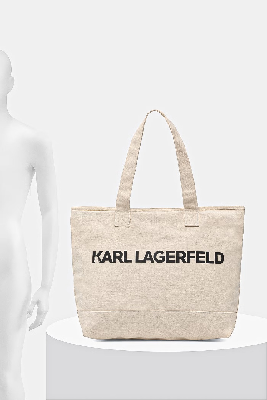 Karl Lagerfeld tote taška dámská bavlněná K/ESSENTIAL (obrázek 6)