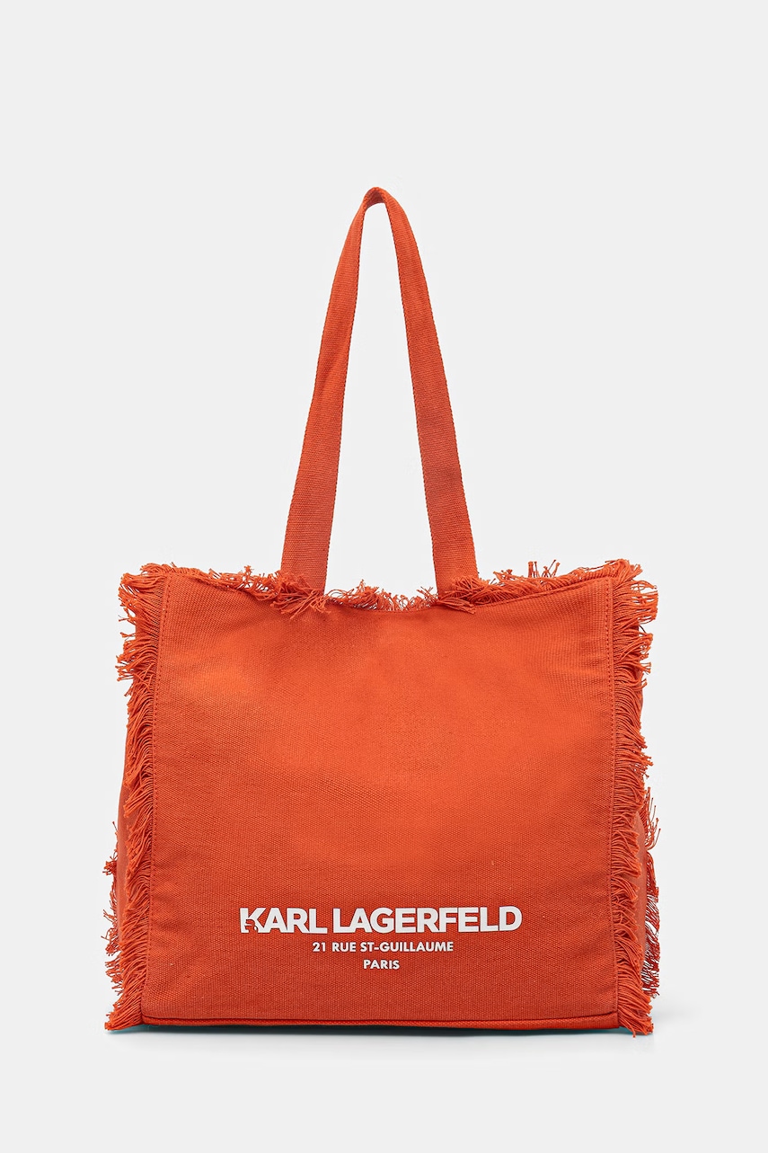 Karl Lagerfeld tote bag pentru femei, din bumbac K/RSG