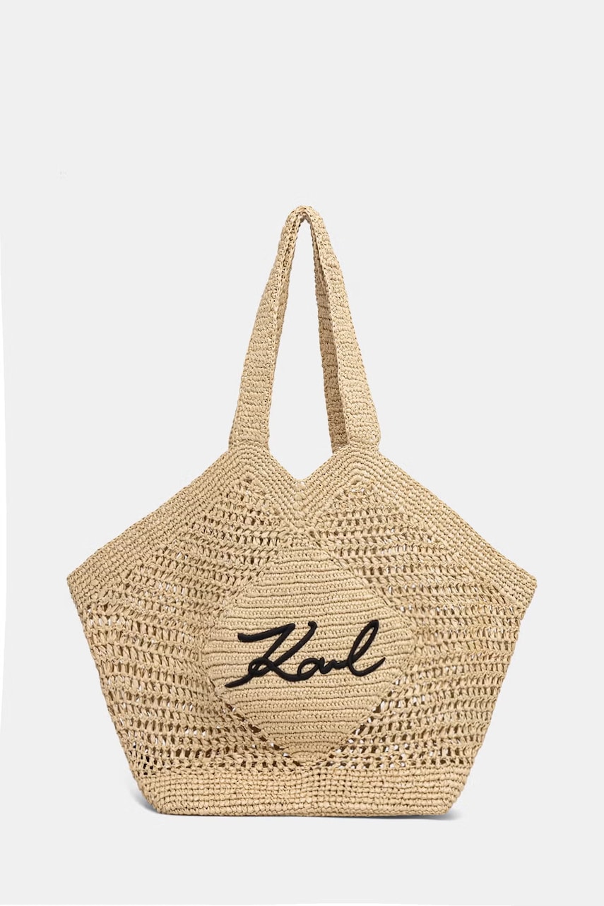Karl Lagerfeld tote bag pentru femei împletită K/SIGNATURE