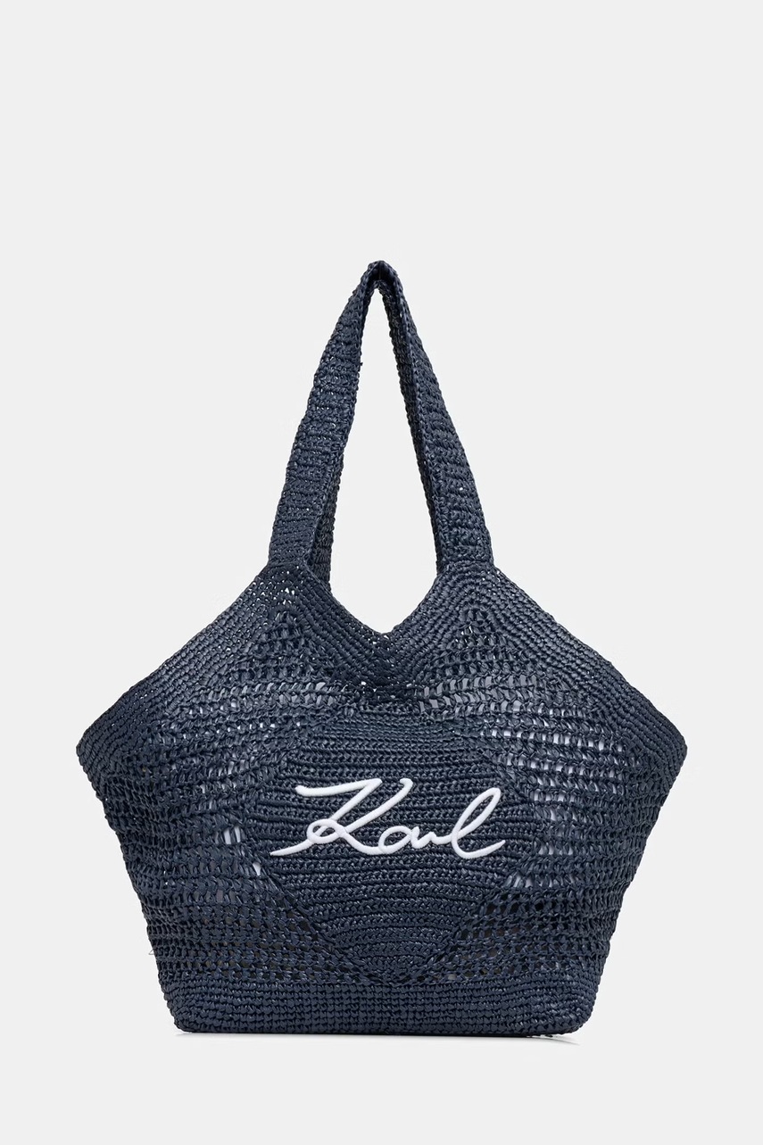 Karl Lagerfeld tote bag pentru femei împletită K/SIGNATURE
