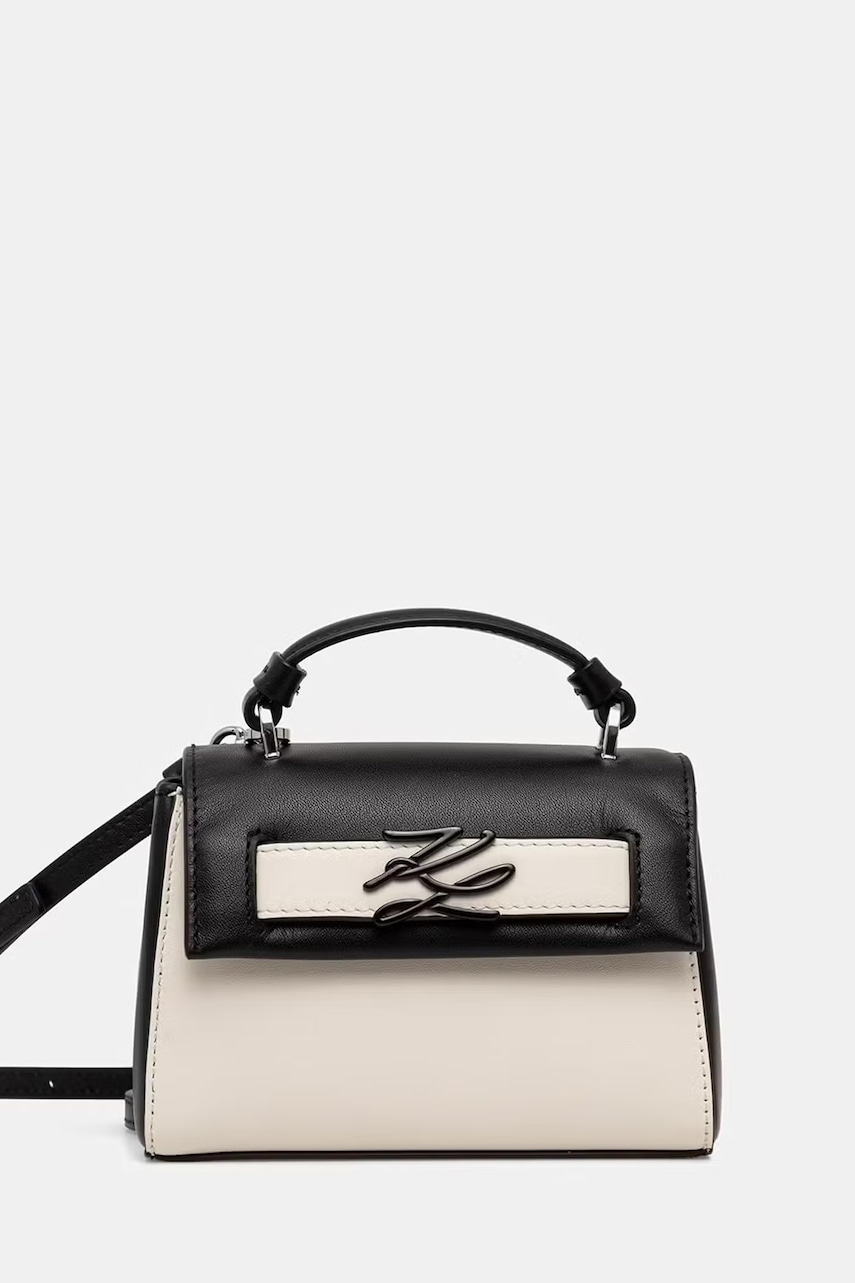 Karl Lagerfeld χιαστί γυναικεία δερμάτινη K/AUTOGRAPH