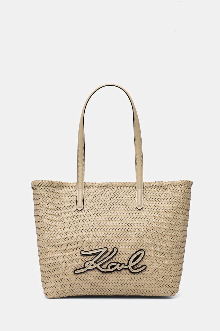 Karl Lagerfeld geantă shopper pentru femei, din piele K/SIGNATURE