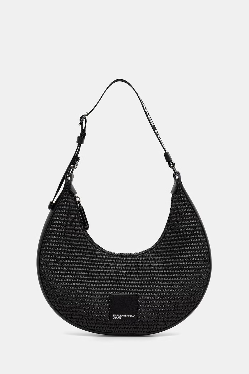 Karl Lagerfeld Jeans Geantă croissant de damă împletită