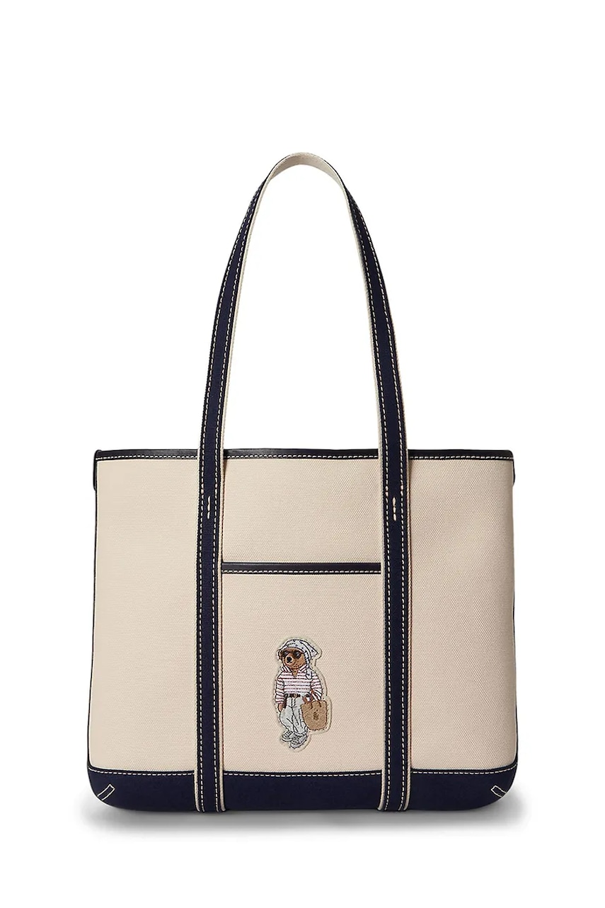 Polo Ralph Lauren tote bag pentru femei, din bumbac