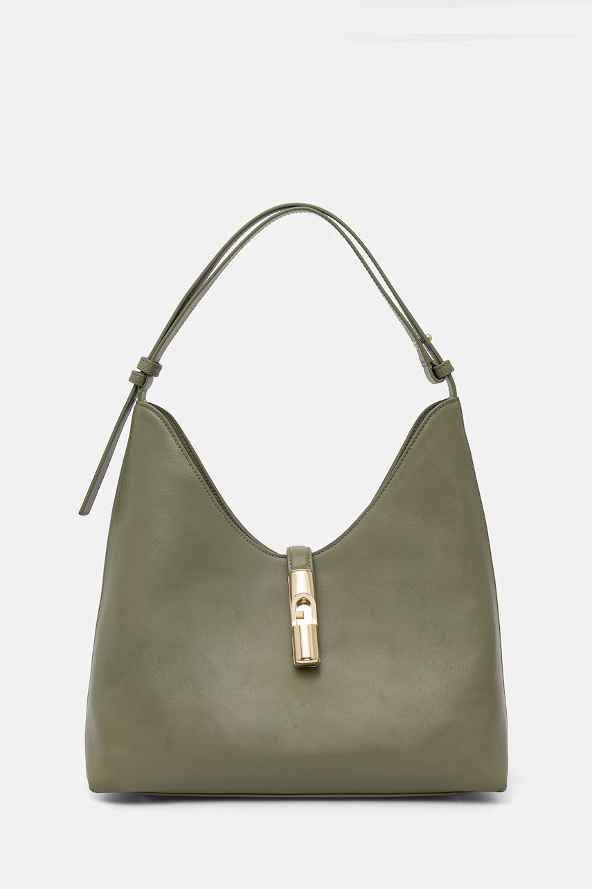 Furla μικρή τσάντα γυναικεία δερμάτινη Goccia M Hobo