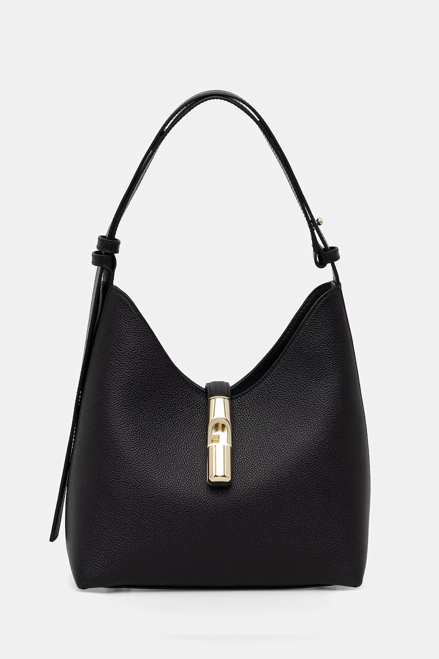 Furla geantă pentru femei din piele Goccia S Hobo