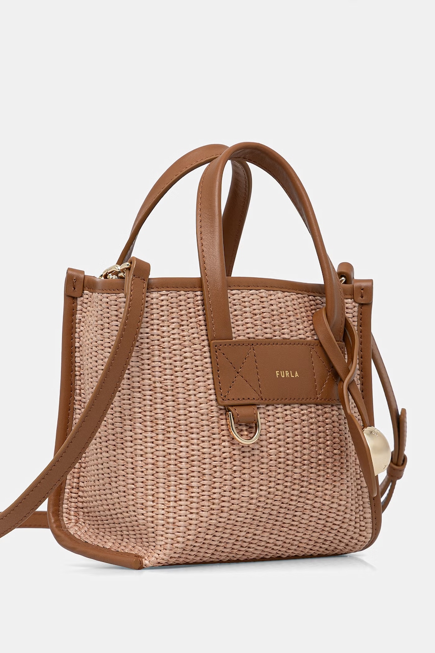 Furla crossbody kabelka dámská pletená Divide It Mini Tote