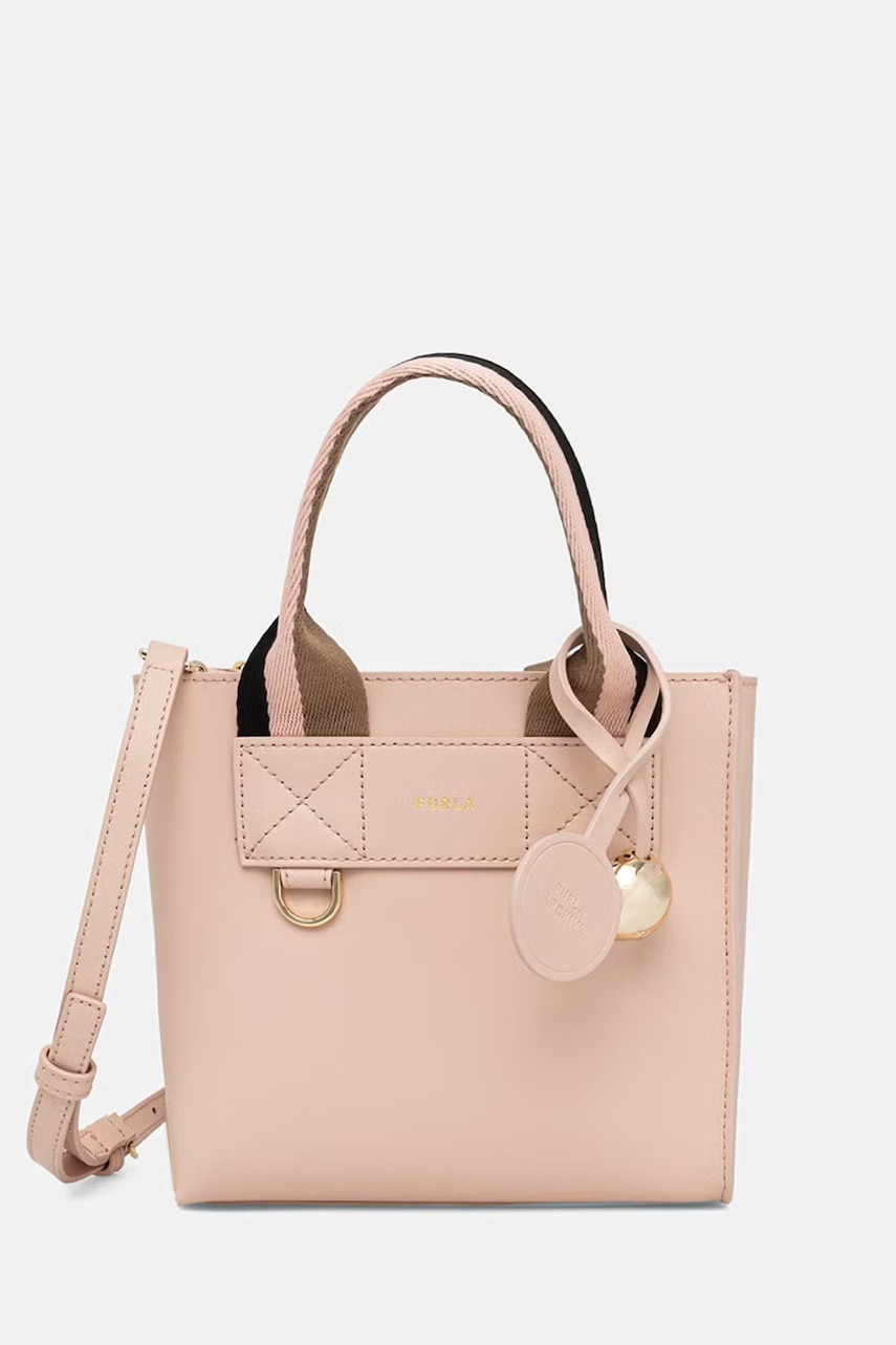 Furla χιαστί Γυναικεία δερμάτινη Divide It Mini Tote