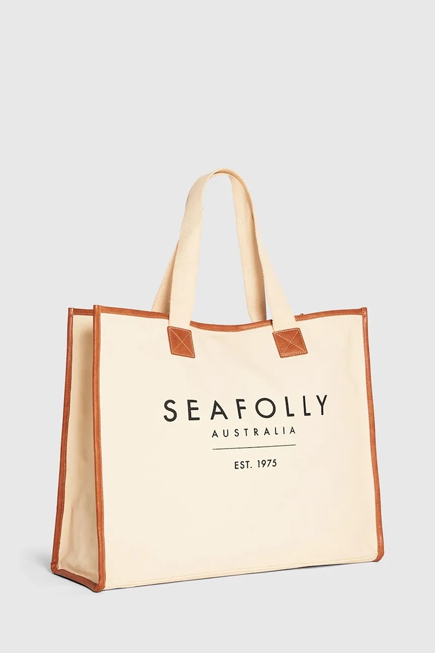 Seafolly tote γυναικεία από βαμβάκι Canvas Tote