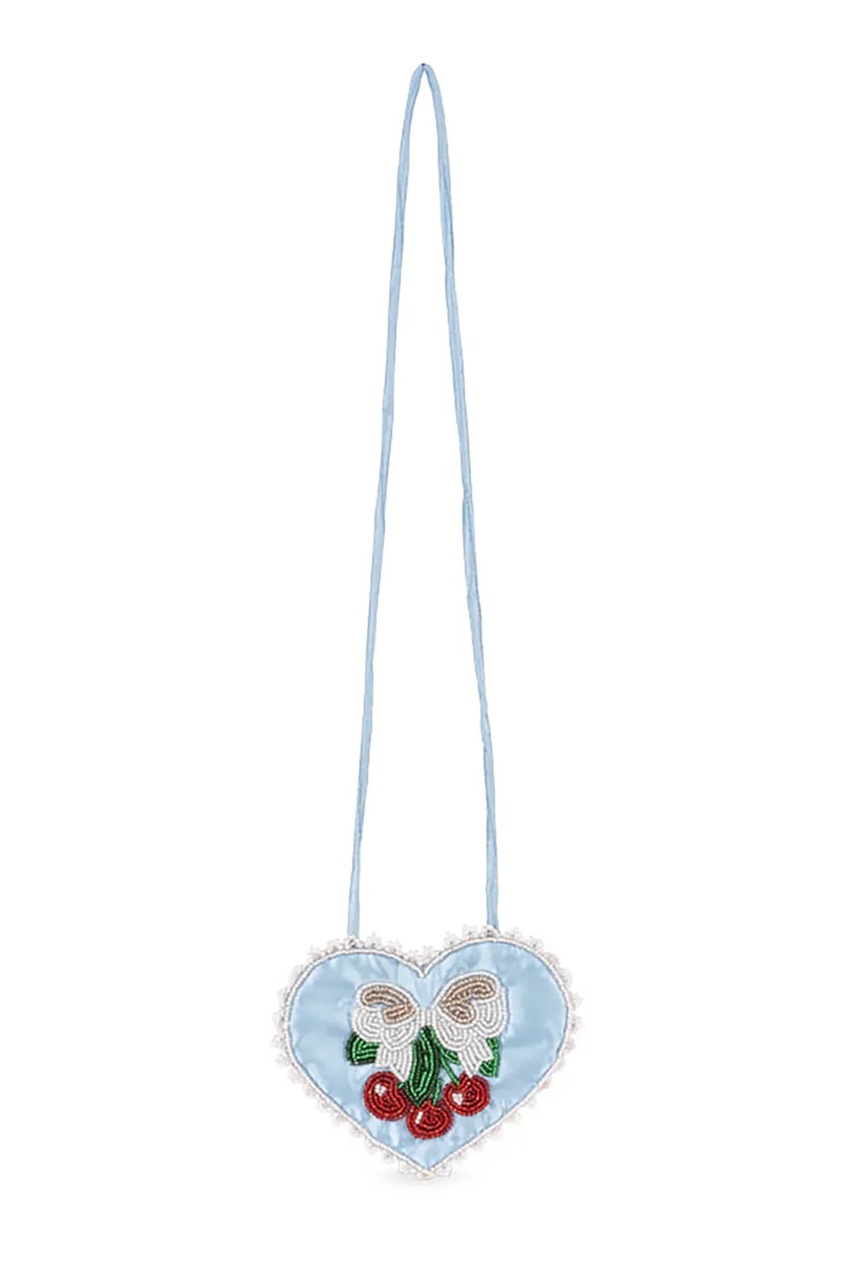 Konges Sløjd сумка крос-боді дитяча BEADED HEART MINI PURSE