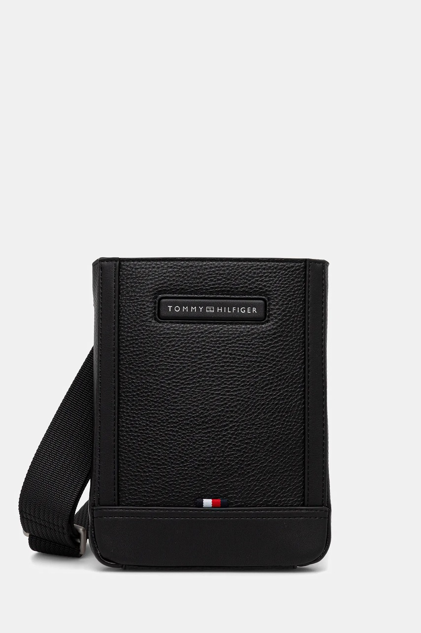 Levně Taštička Tommy Hilfiger černá barva, AM0AM14012