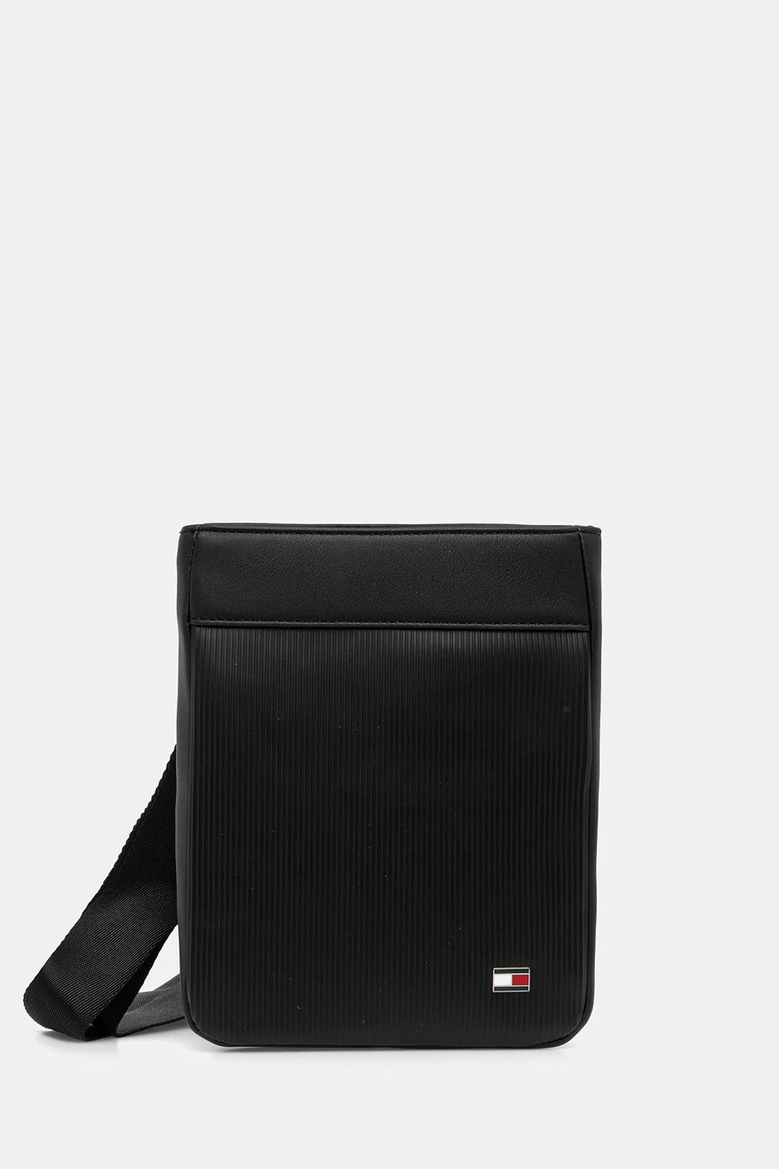 Levně Taštička Tommy Hilfiger černá barva, AM0AM14014
