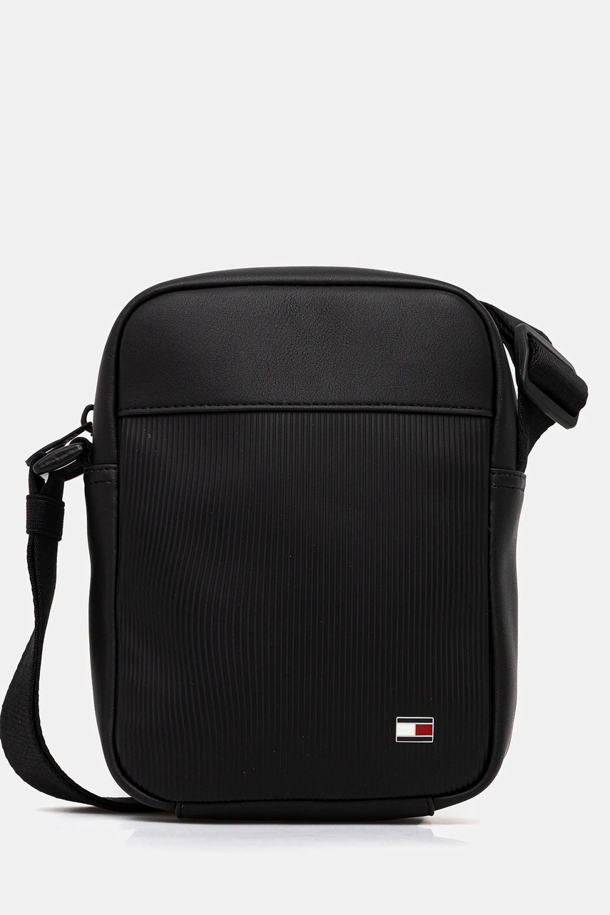 Levně Taštička Tommy Hilfiger černá barva, AM0AM14015