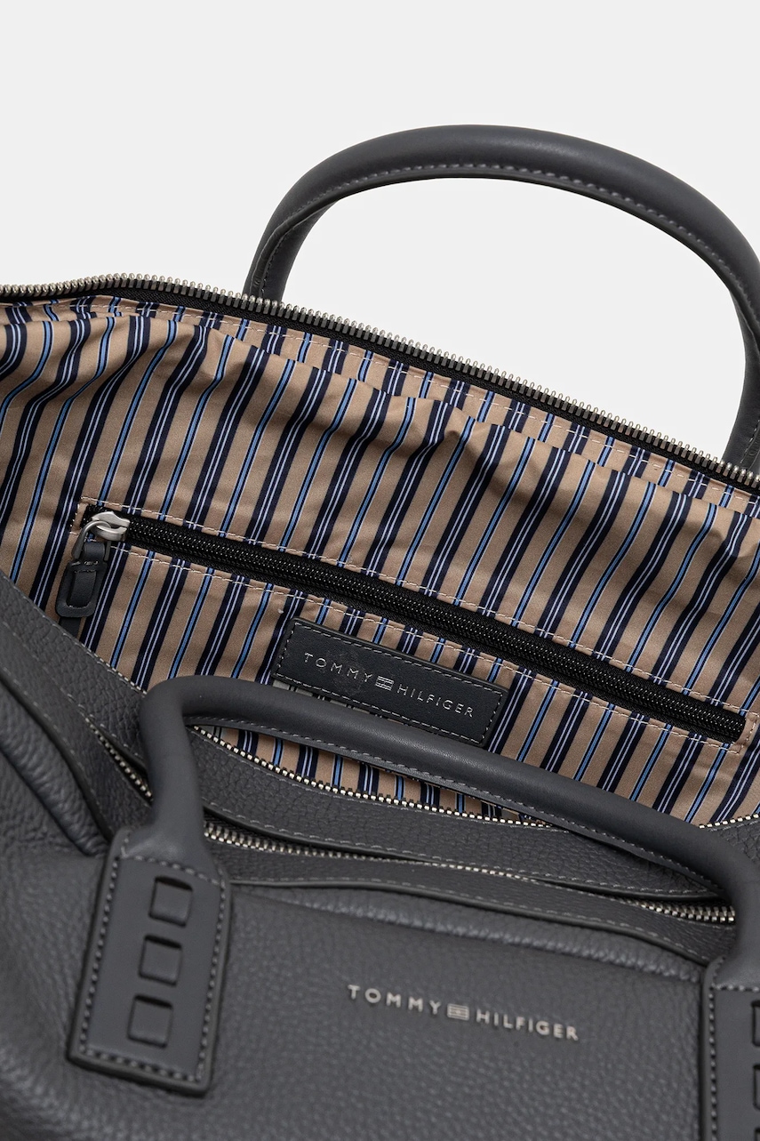 Kožená taška Tommy Hilfiger