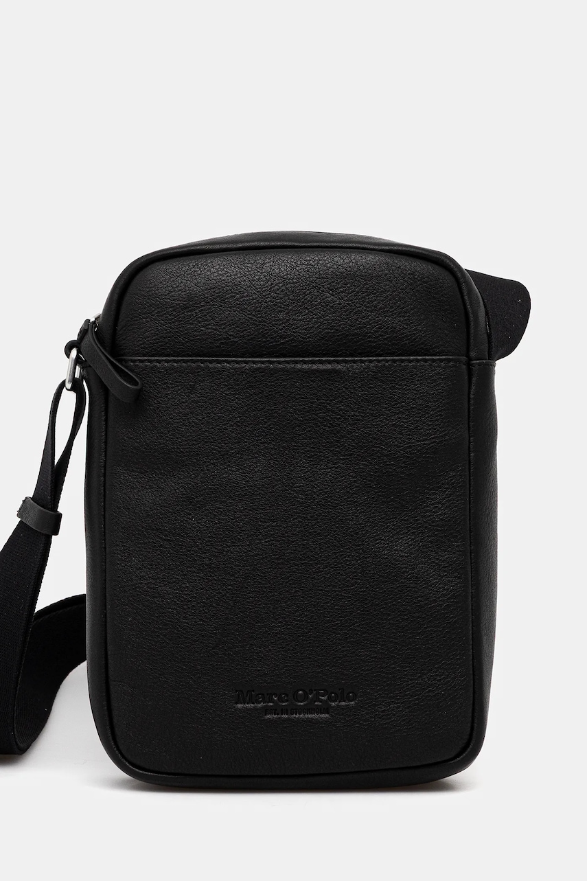 Marc O'Polo borsetă de piele culoarea negru, 5000009081